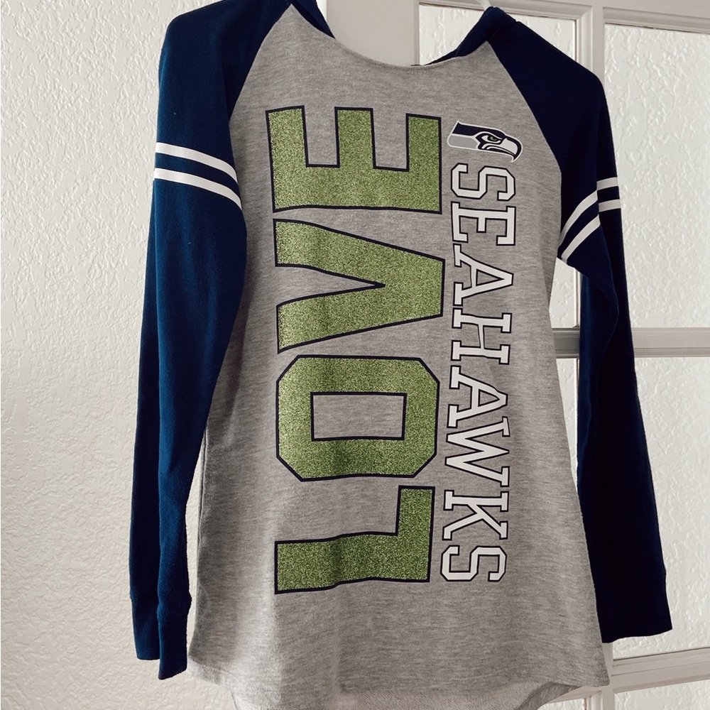 NFL glitter long hoodie (Justice) Juniors size 12/14